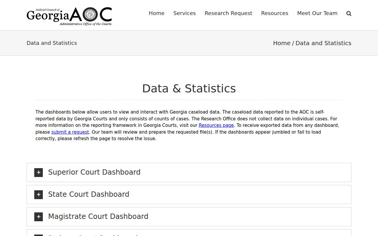Burke County docket search Georgia aggregate court dashboard